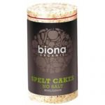 Biona Spelt Rice Cakes - No Added Salt 100g