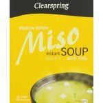 Clearspring Instant Miso Soup - Mellow White With Tofu 40g