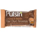 Pulsin Raw Chocolate Brownie - Almond & Raisin 50g