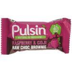 Pulsin Raw Chocolate Brownie - Raspberry & Goji 50g